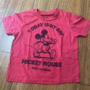Disney Mickey Mouse Red Toddler Tee 3T